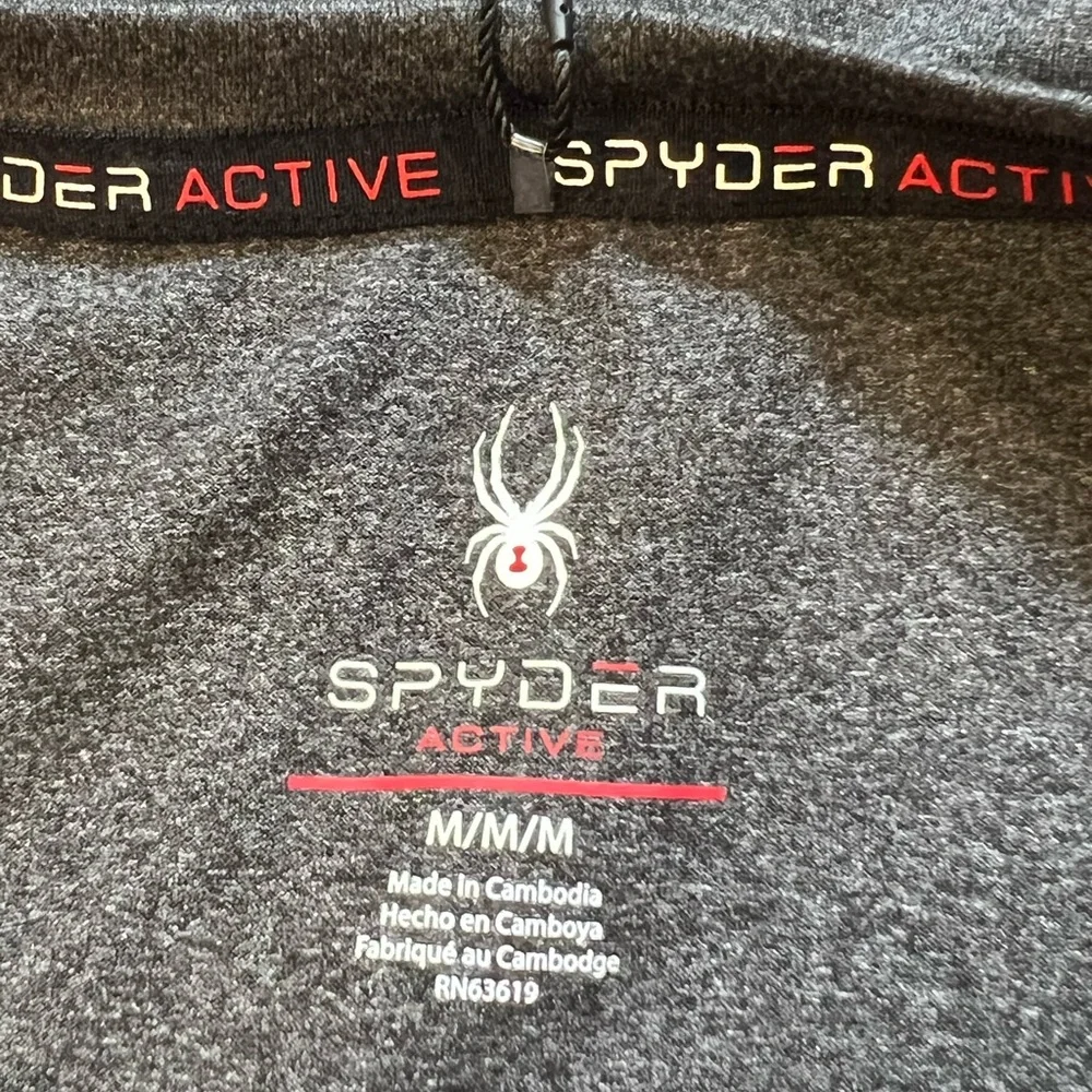 Spyder Active women’s Long Sleeve Performance‎ Top Black Heather size medium